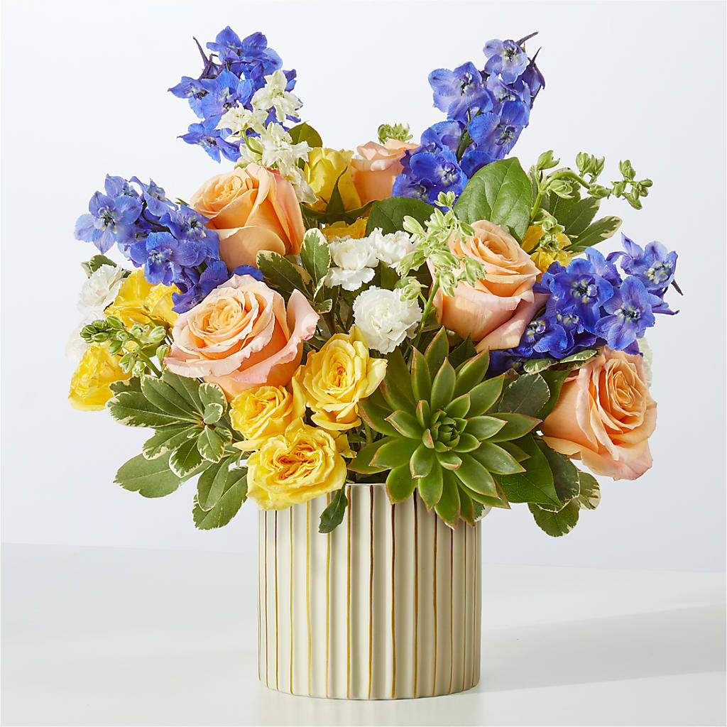 Cobalt Reverie Bouquet – EMERY'S FLOWERS & CO, Maumee OH
