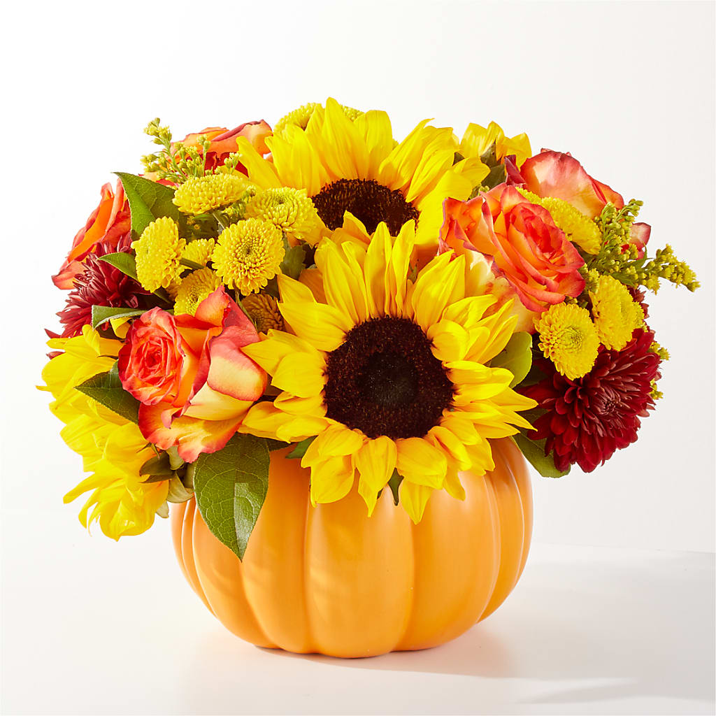 Golden Gourd Pumpkin Bouquet – EMERY'S FLOWERS & CO, Maumee OH
