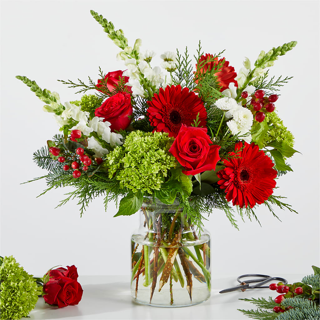 Merry Moment Bouquet – A Florist Original – EMERY'S FLOWERS & CO, Maumee OH