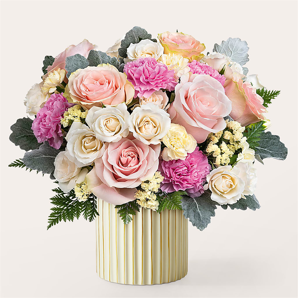 Blissful Moments Bouquet with Ivory Vase – EMERY'S FLOWERS & CO, Maumee OH