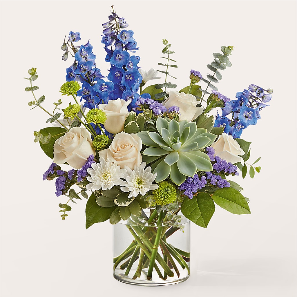 Cerulean Waves Bouquet – EMERY'S FLOWERS & CO, Maumee OH