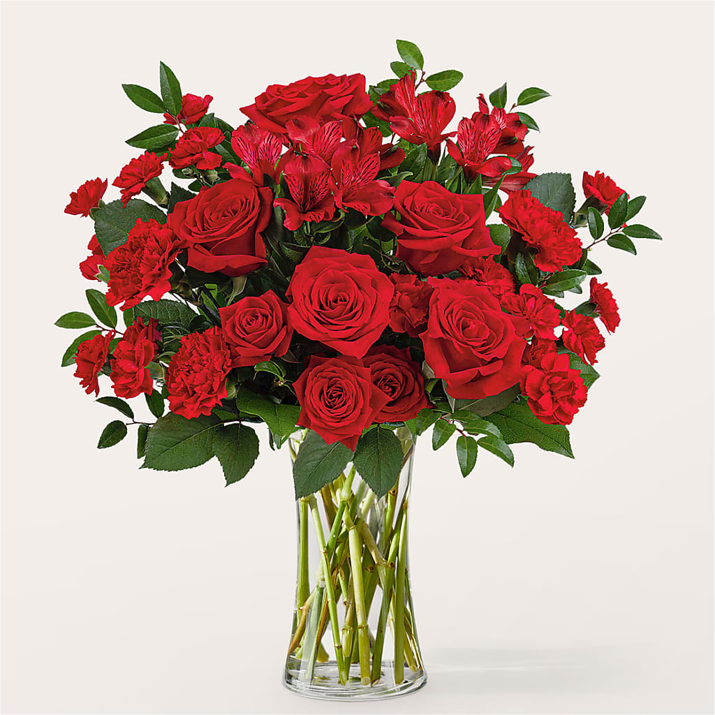 Brilliant Ruby Bouquet – EMERY'S FLOWERS & CO, Maumee OH