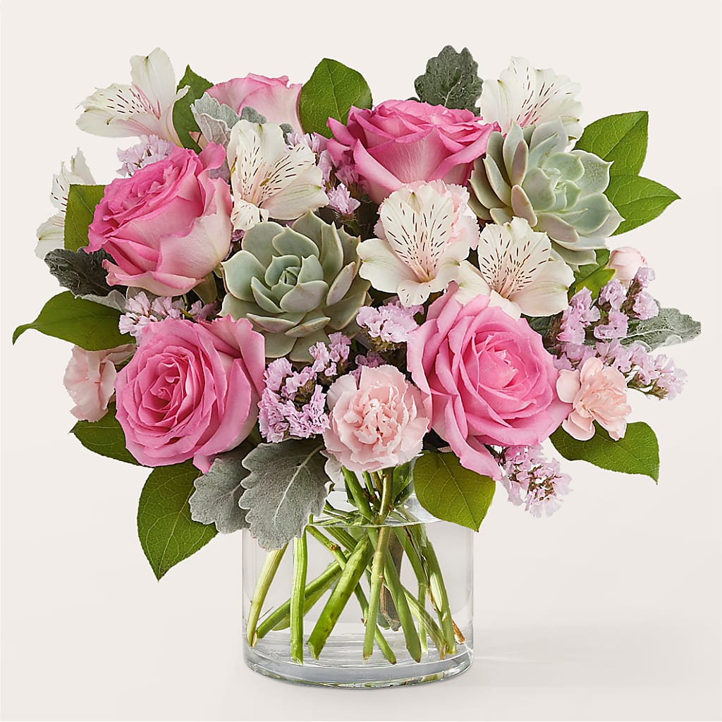 Dusty Rose Bouquet – EMERY'S FLOWERS & CO, Maumee OH