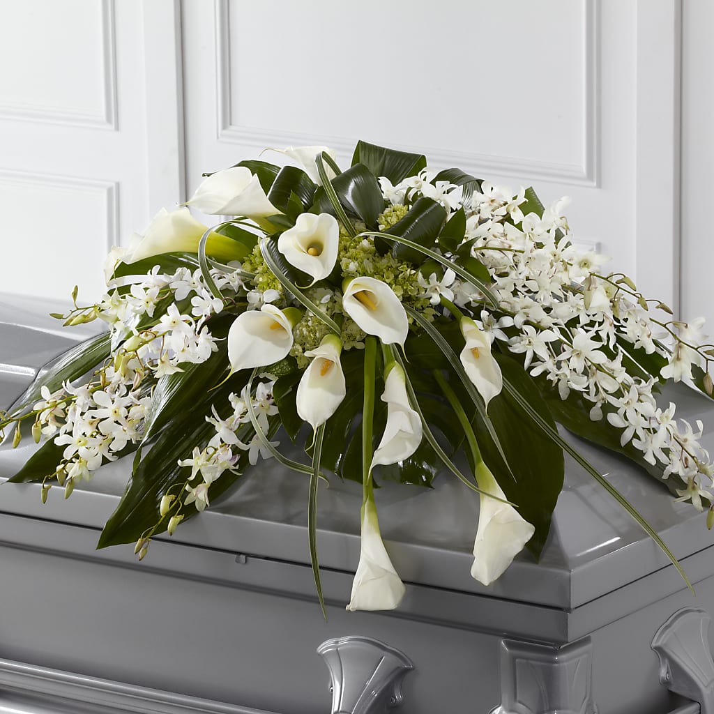 Angel Wings Casket Spray – EMERY'S FLOWERS & CO, Maumee OH