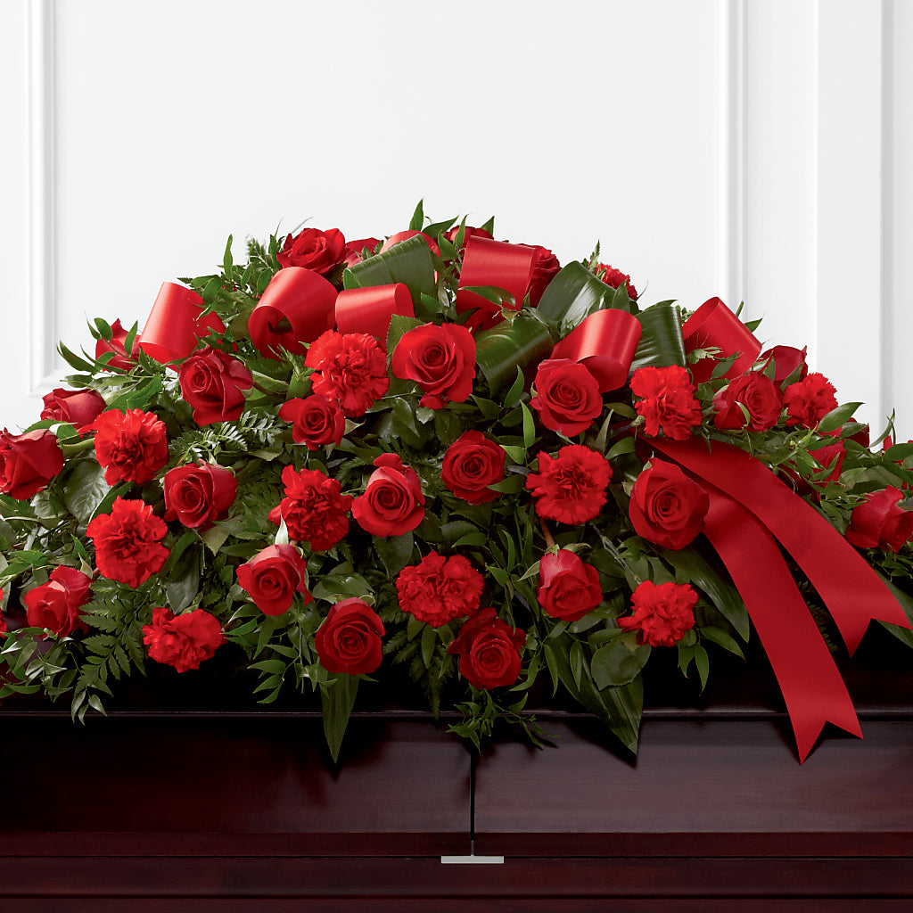 Tribute of Life Casket Spray – EMERY'S FLOWERS & CO, Maumee OH