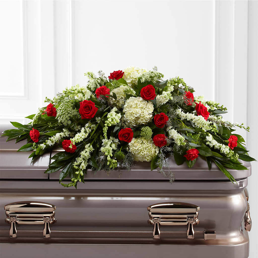 Sincerity Casket Spray – EMERY'S FLOWERS & CO, Maumee OH