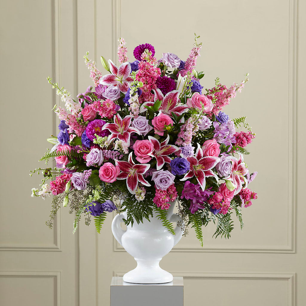 Peaceful Tribute Arrangement – EMERY'S FLOWERS & CO, Maumee OH