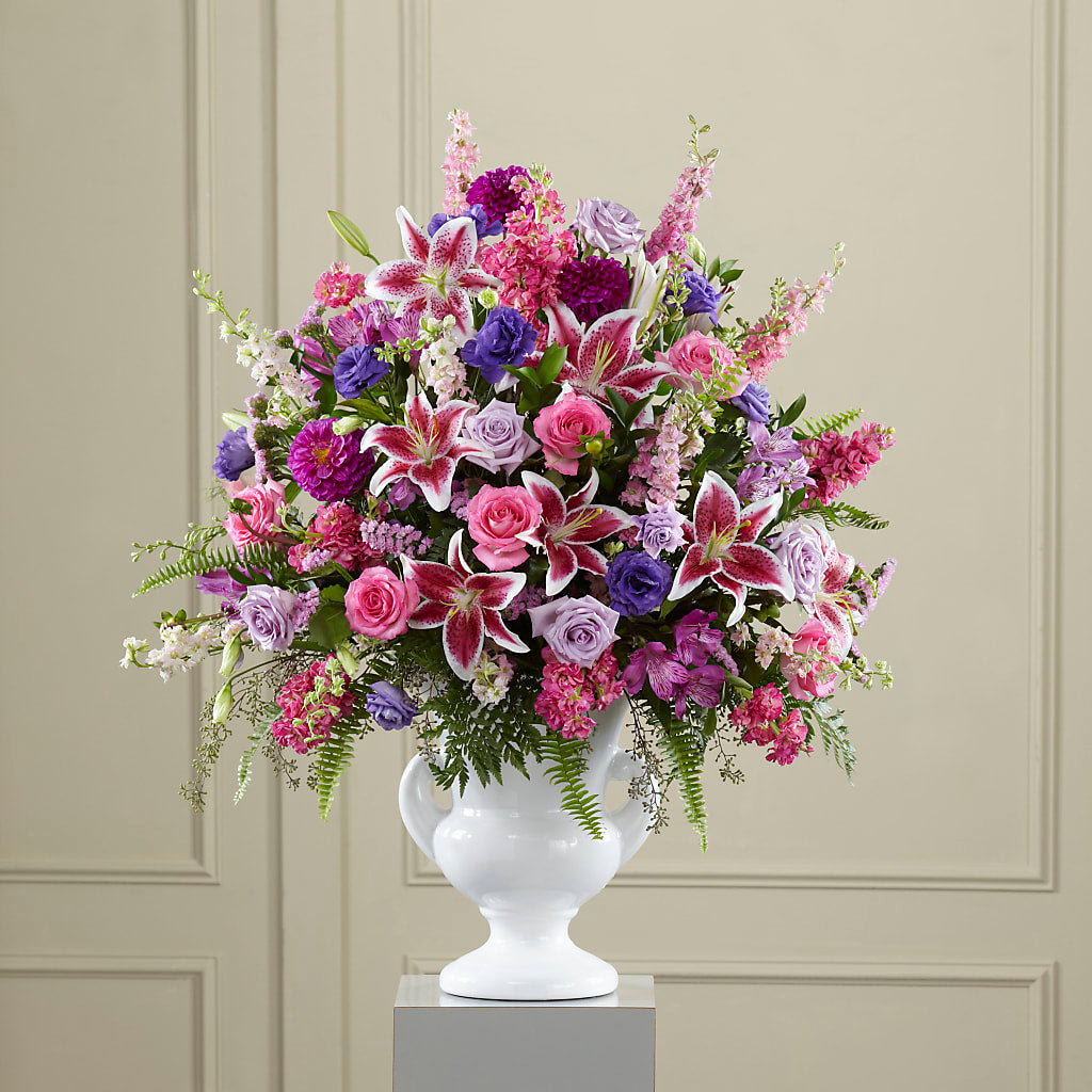 Peaceful Tribute Arrangement – EMERY'S FLOWERS & CO, Maumee OH
