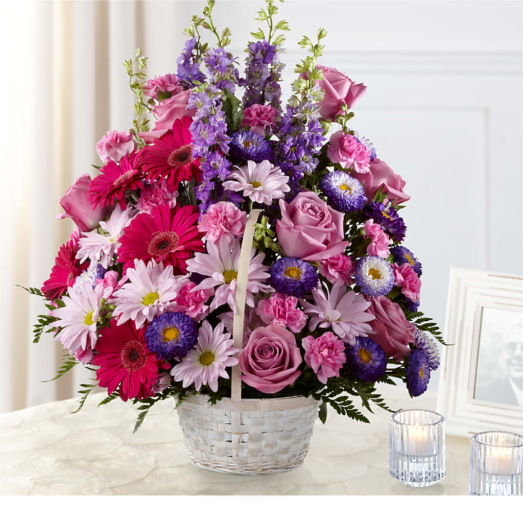 Pastel Peace Basket – EMERY'S FLOWERS & CO, Maumee OH