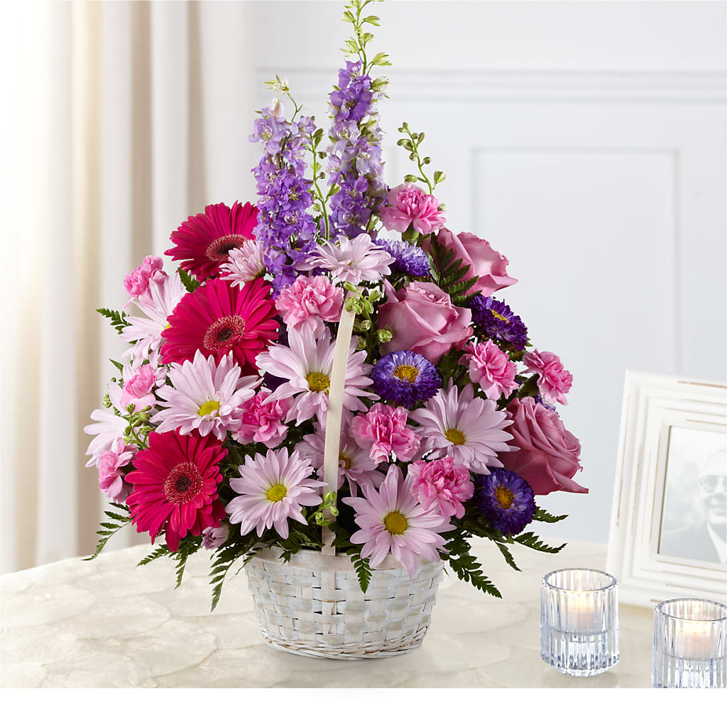 Pastel Peace Basket – EMERY'S FLOWERS & CO, Maumee OH