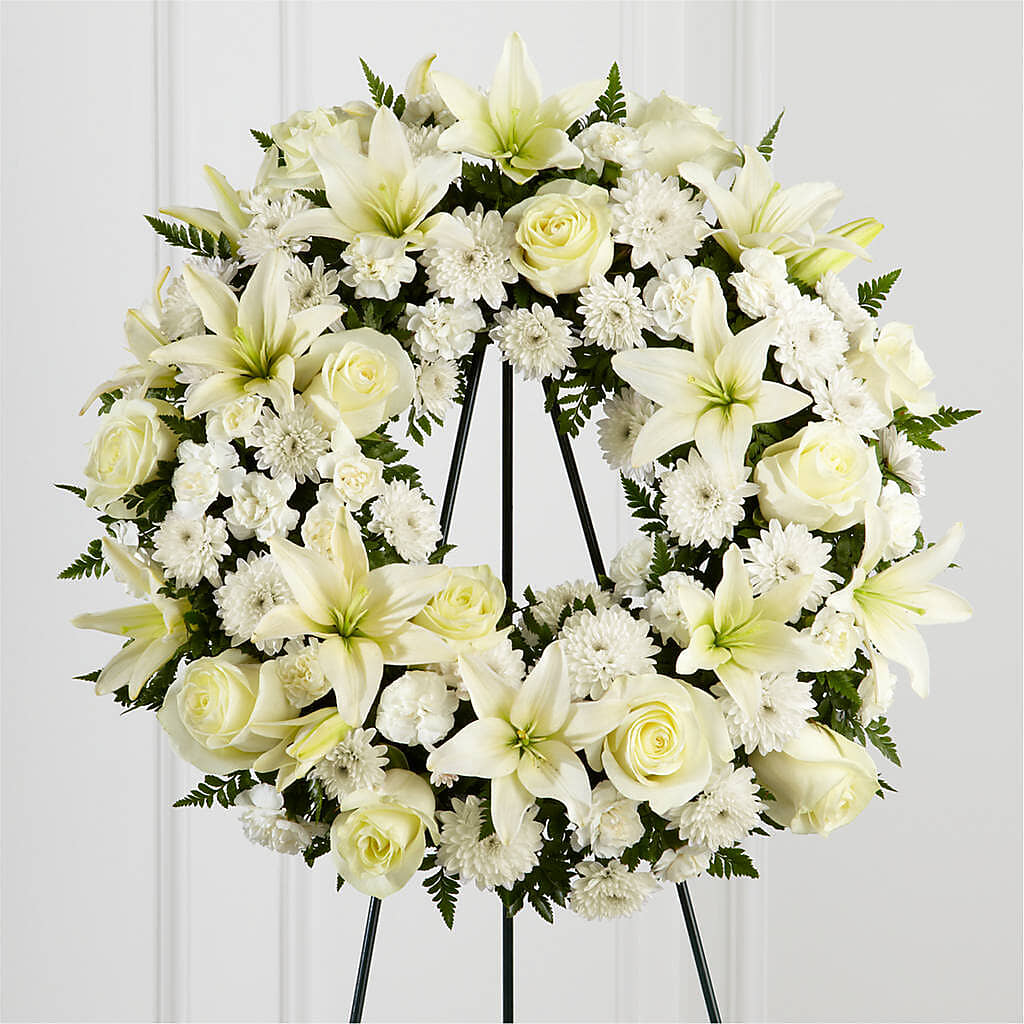 Treasured Tribute Wreath – EMERY'S FLOWERS & CO, Maumee OH
