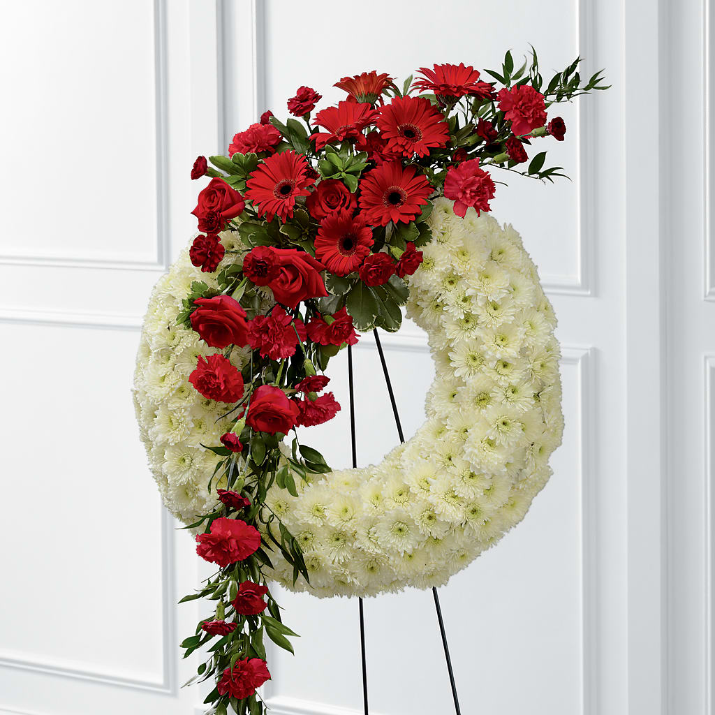 Graceful Tribute Wreath – EMERY'S FLOWERS & CO, Maumee OH