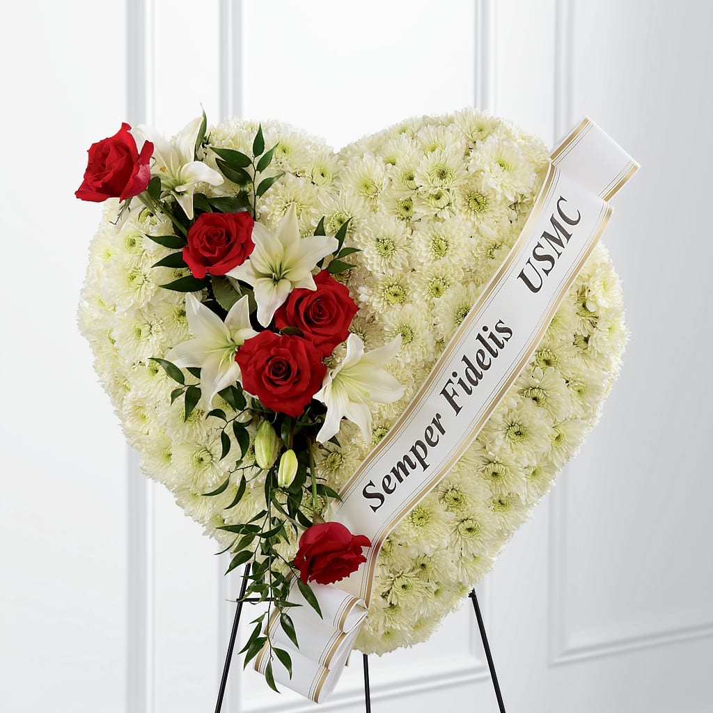 Heartfelt Hero Standing Heart – EMERY'S FLOWERS & CO, Maumee OH