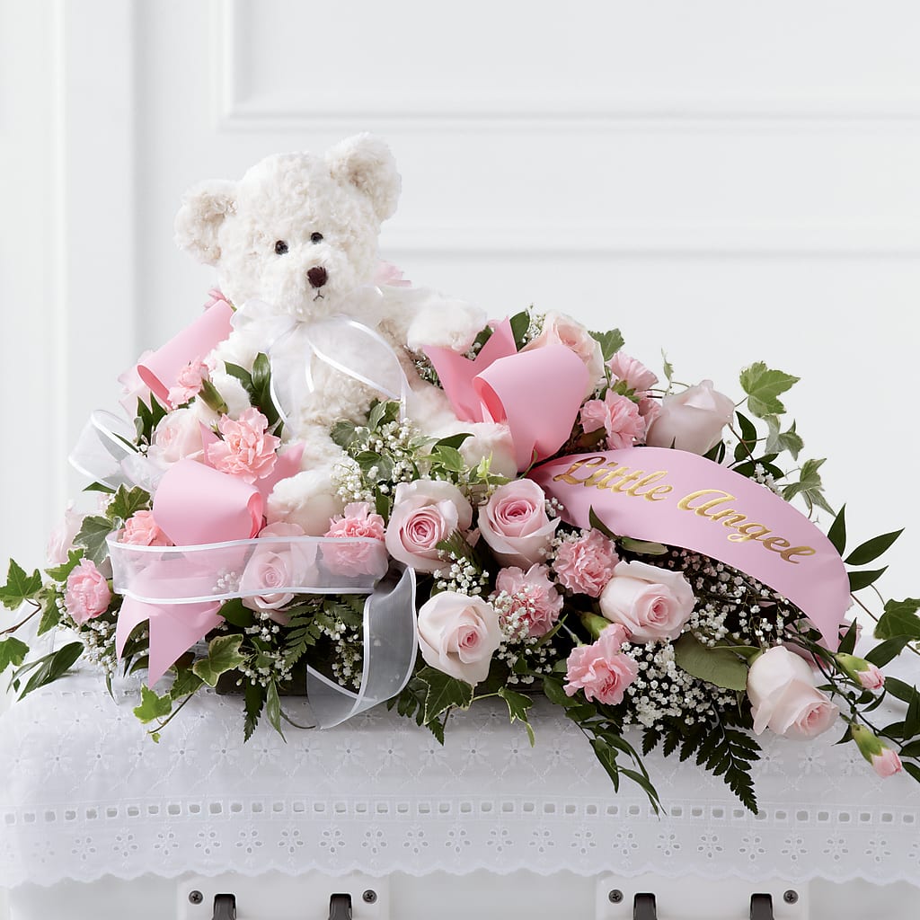 Touch of Sympathy Casket Spray – EMERY'S FLOWERS & CO, Maumee OH