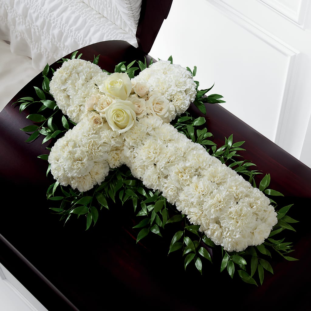 Peaceful Memories Casket Spray (Standard) – EMERY'S FLOWERS & CO, Maumee OH