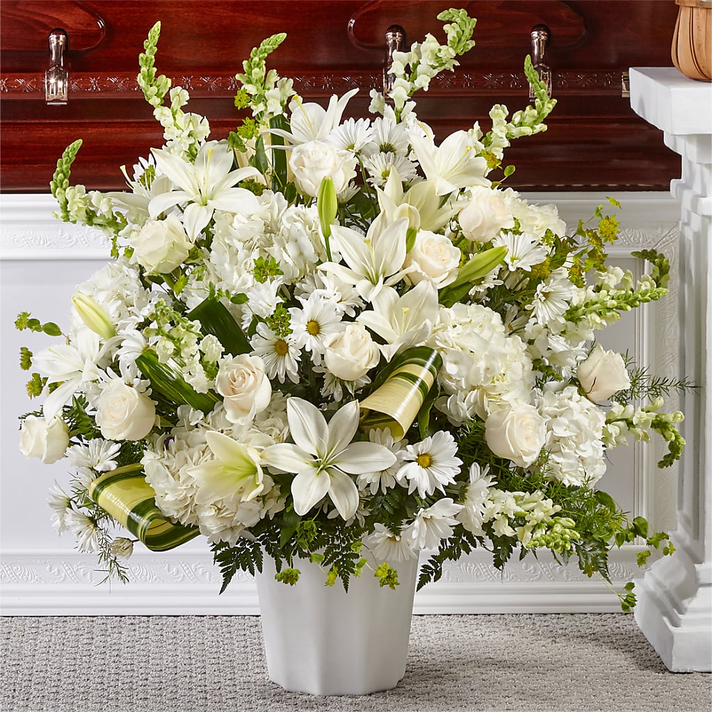 Thoughts of Tranquility Floor Basket – EMERY'S FLOWERS & CO, Maumee OH