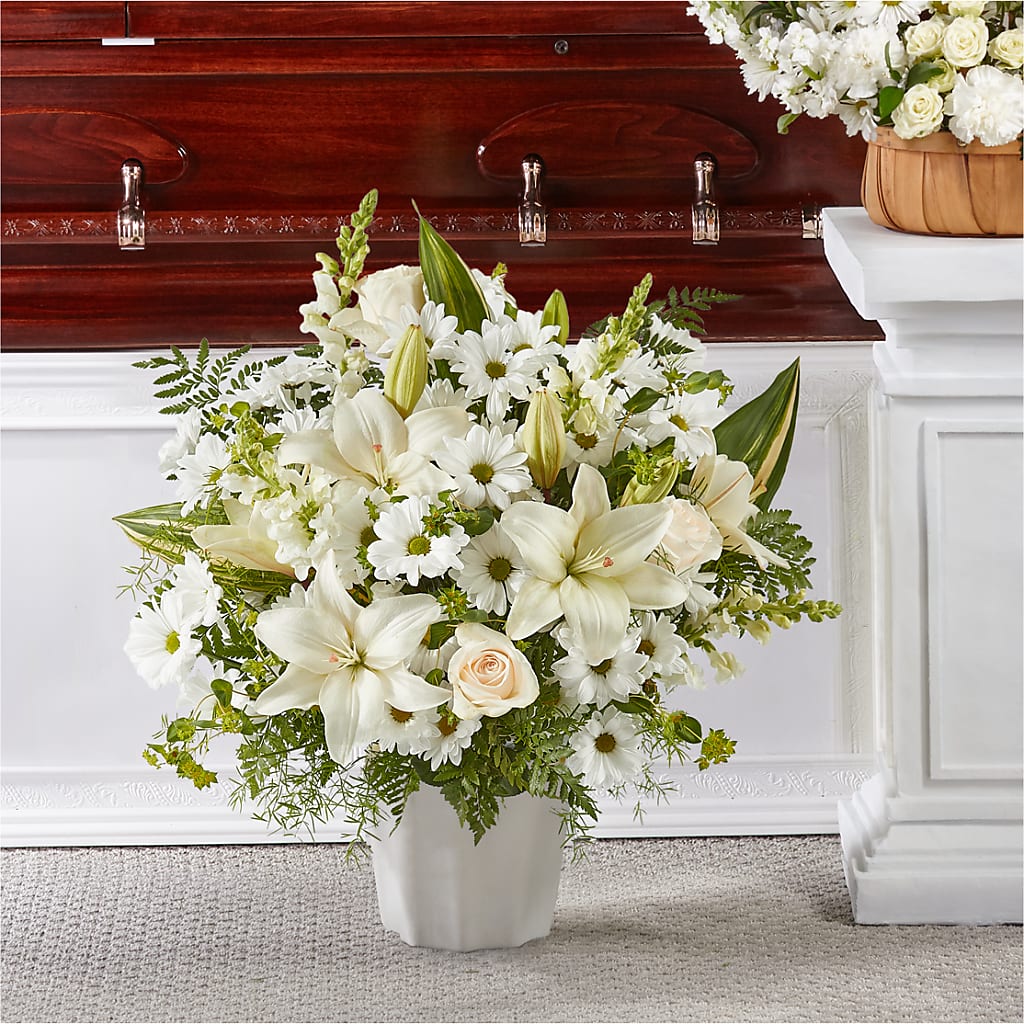 Thoughts of Tranquility Floor Basket – EMERY'S FLOWERS & CO, Maumee OH