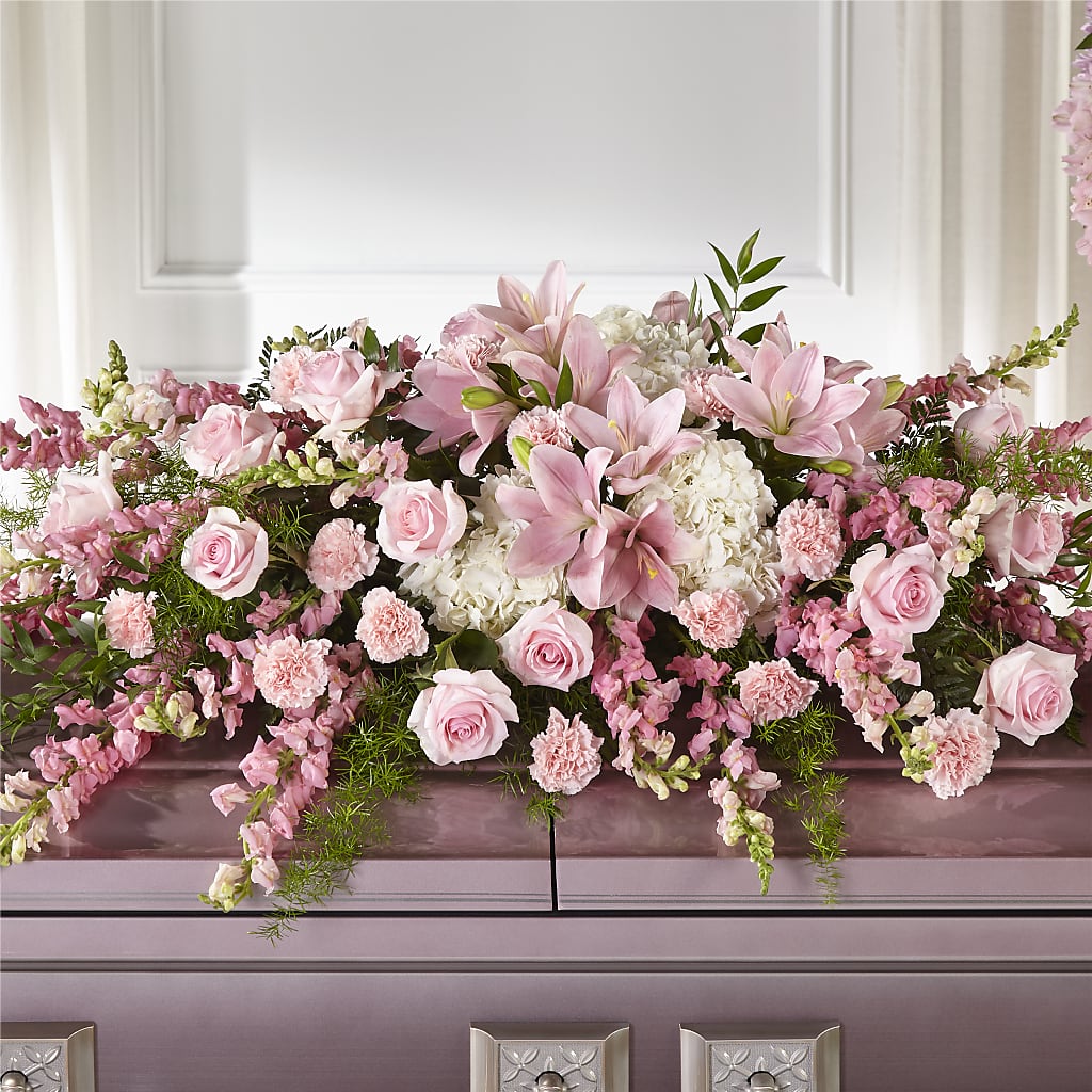 Life & Remembrance Casket Spray – EMERY'S FLOWERS & CO, Maumee OH