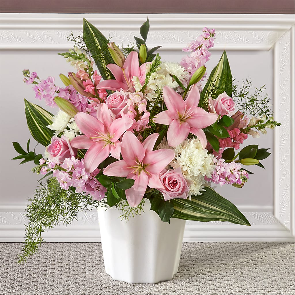 Simply Serene Floor Basket – EMERY'S FLOWERS & CO, Maumee OH