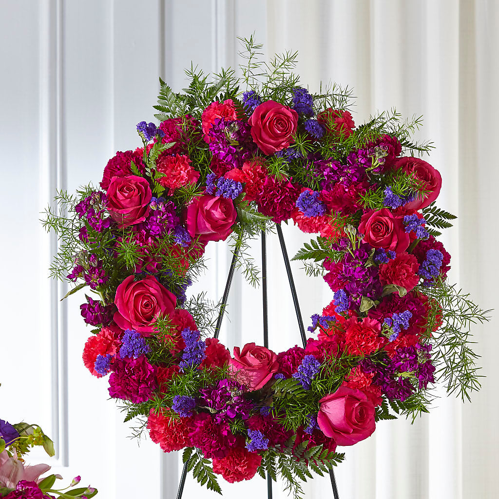Calming Colors Wreath – EMERY'S FLOWERS & CO, Maumee OH