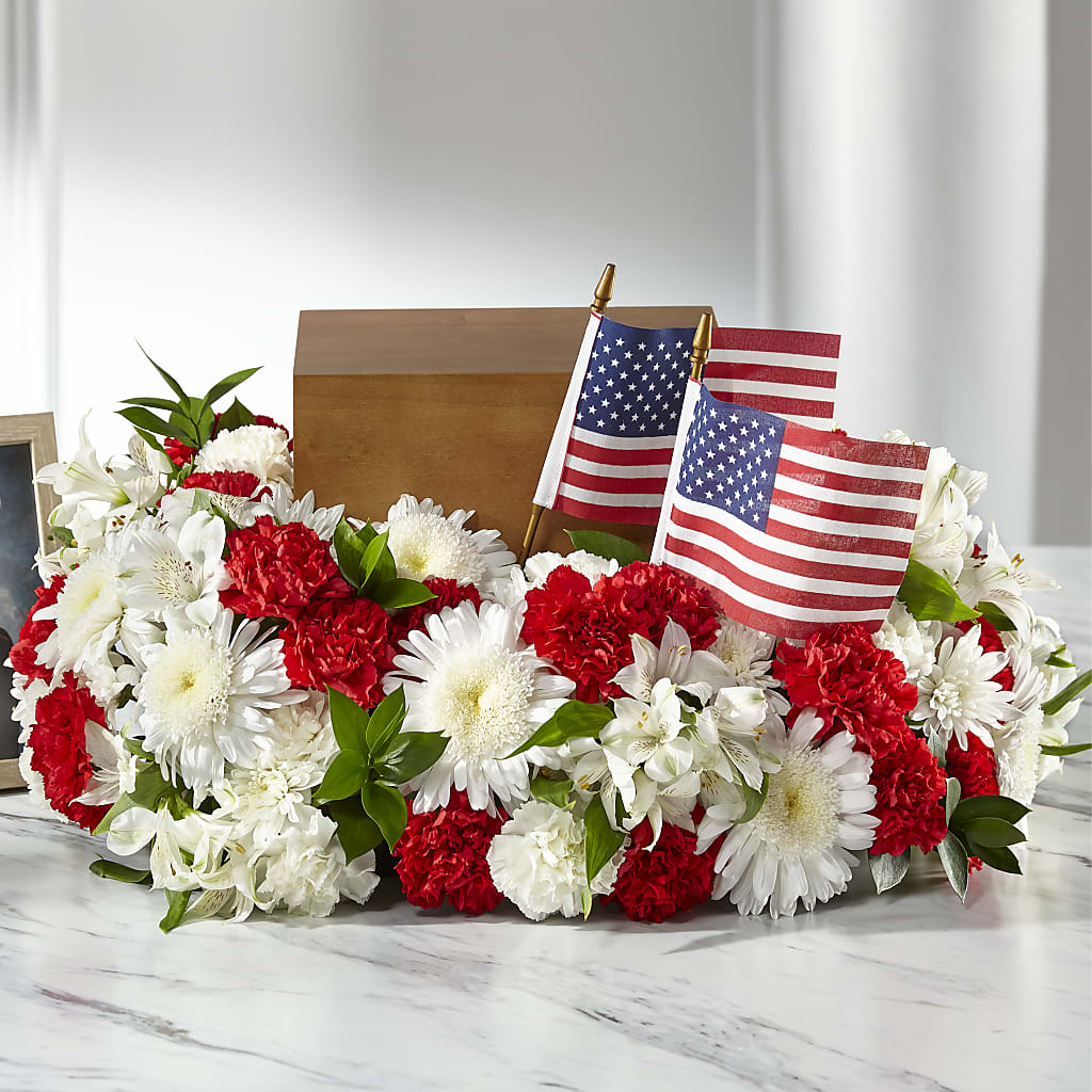 Spirit of Patriotism Cremation Adornment – EMERY'S FLOWERS & CO, Maumee OH