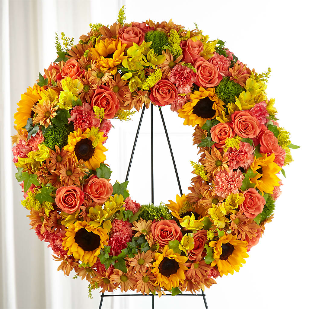 Autumnal Memories Wreath (Standard) – EMERY'S FLOWERS & CO, Maumee OH