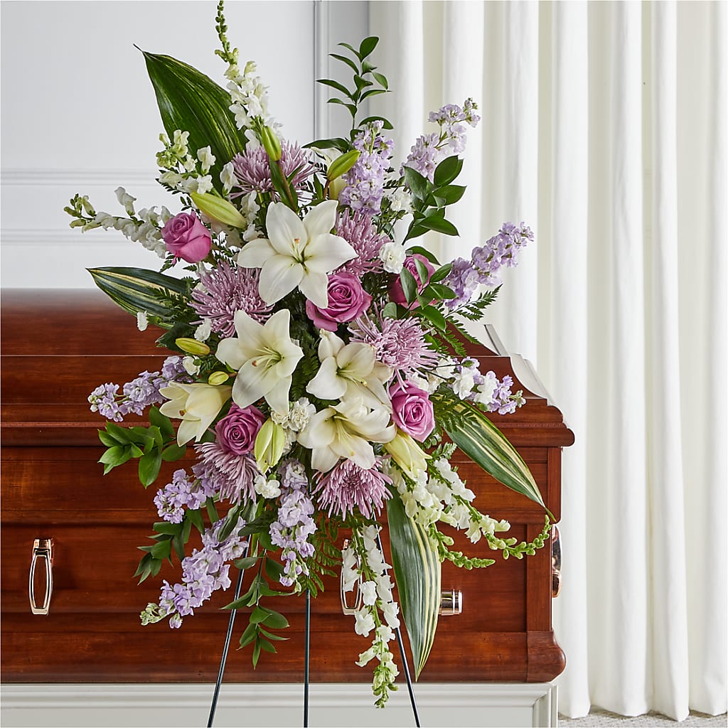 Grateful Hearts Standing Spray – EMERY'S FLOWERS & CO, Maumee OH