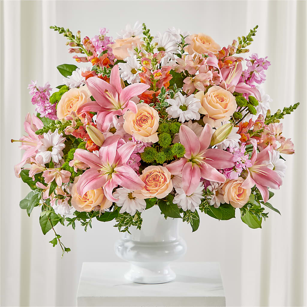 Heartfelt Gesture Urn Arrangement – EMERY'S FLOWERS & CO, Maumee OH