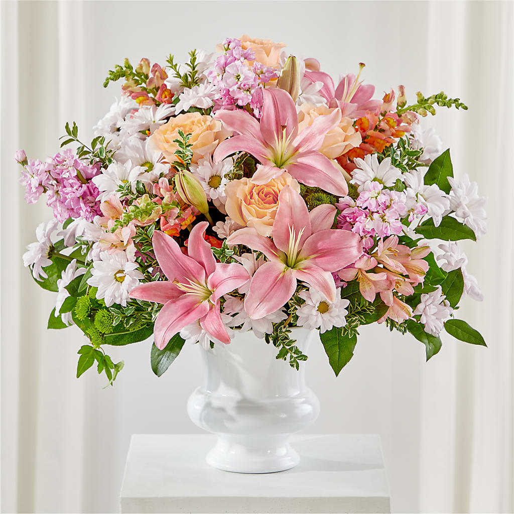 Heartfelt Gesture Urn Arrangement – EMERY'S FLOWERS & CO, Maumee OH