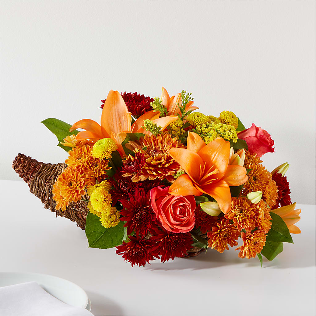 Bouquet of Blessings Cornucopia – EMERY'S FLOWERS & CO, Maumee OH