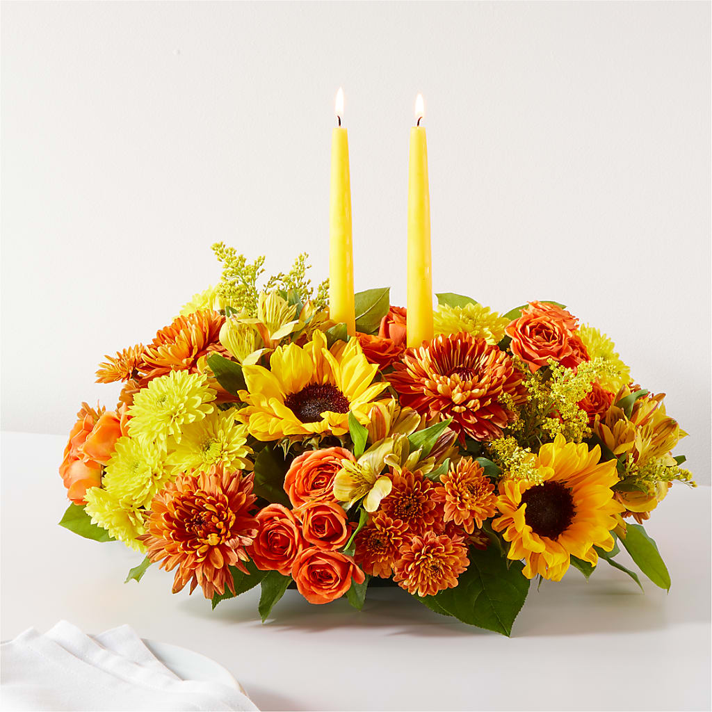 Autumn Harmony Centerpiece – EMERY'S FLOWERS & CO, Maumee OH