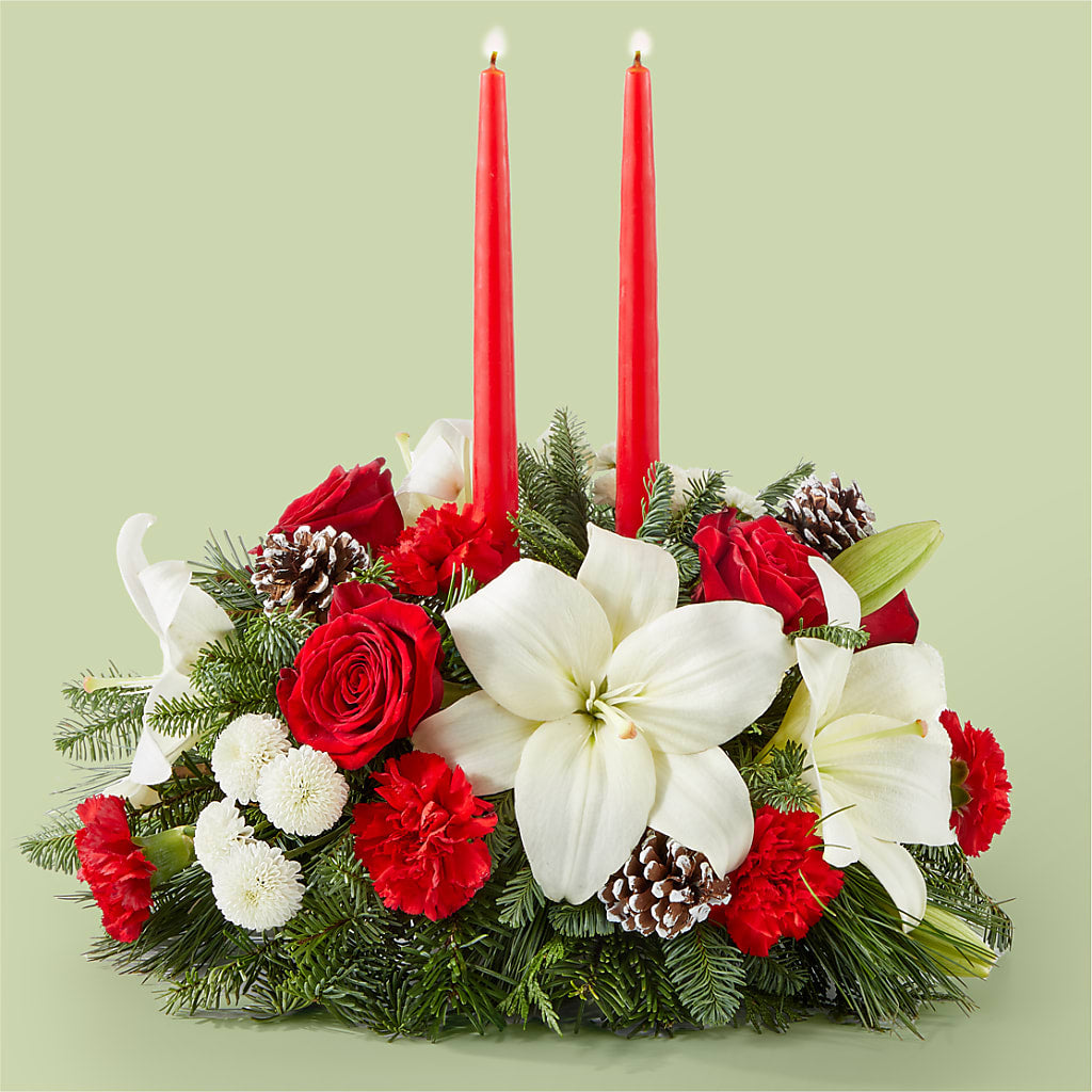 Seasonal Festivities Centerpiece – EMERY'S FLOWERS & CO, Maumee OH