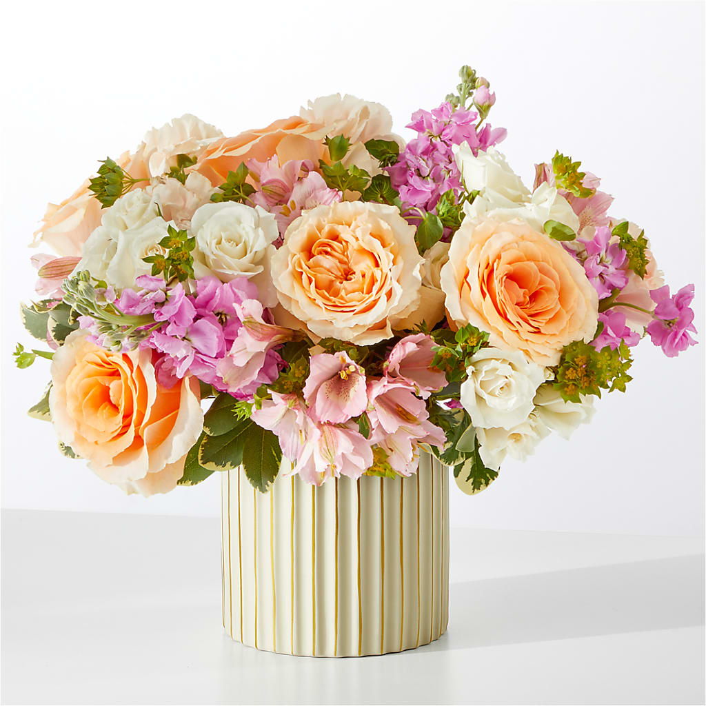 Paradise Bouquet with Ivory Vase – EMERY'S FLOWERS & CO, Maumee OH