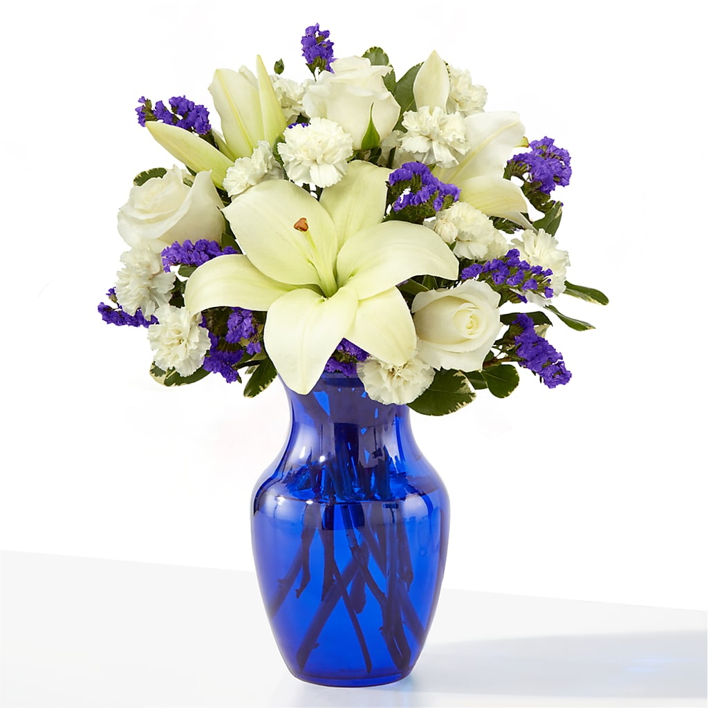 Sapphire Rush Bouquet – EMERY'S FLOWERS & CO, Maumee OH