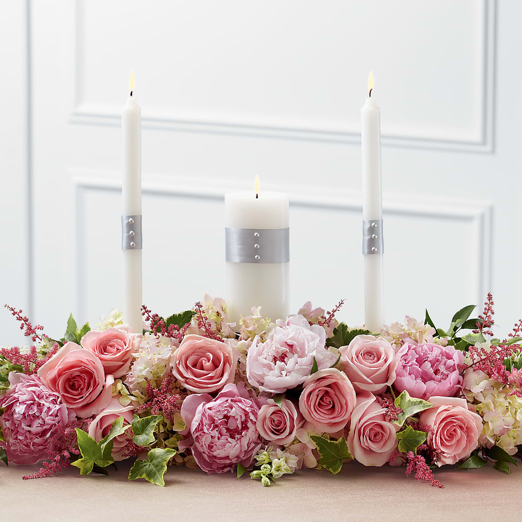 Worldwide Romance Unity Candle Arrangement – EMERY'S FLOWERS & CO, Maumee OH