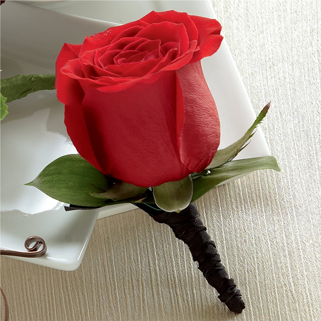 Red Rose Boutonniere – EMERY'S FLOWERS & CO, Maumee OH