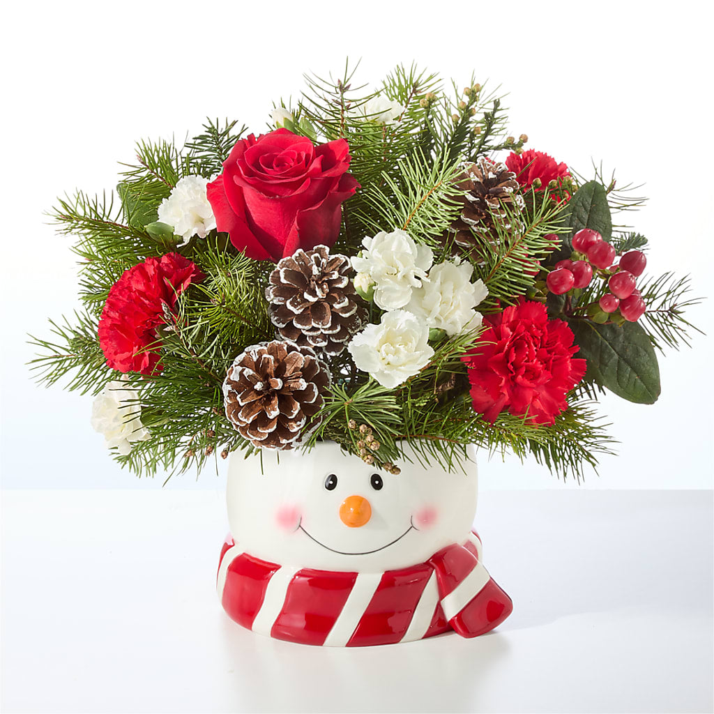 Jolly Snowman Bouquet – EMERY'S FLOWERS & CO, Maumee OH