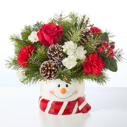 Jolly Snowman Bouquet – EMERY'S FLOWERS & CO, Maumee OH