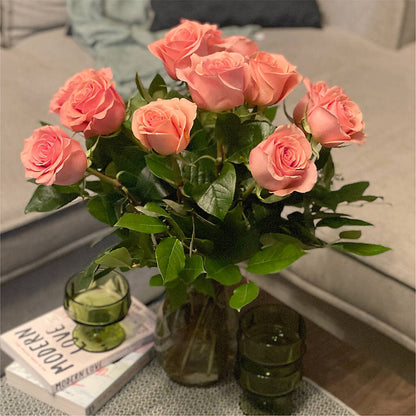 Long Stem Pink Rose Bouquet – EMERY'S FLOWERS & CO, Maumee OH