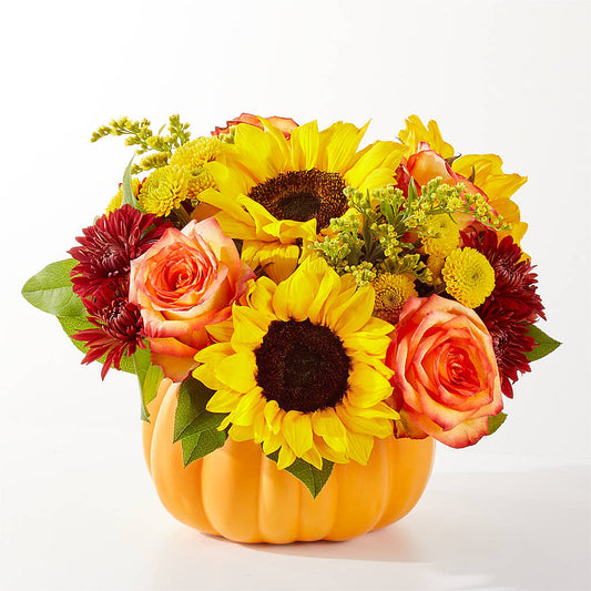 Golden Gourd Pumpkin Bouquet – EMERY'S FLOWERS & CO, Maumee OH