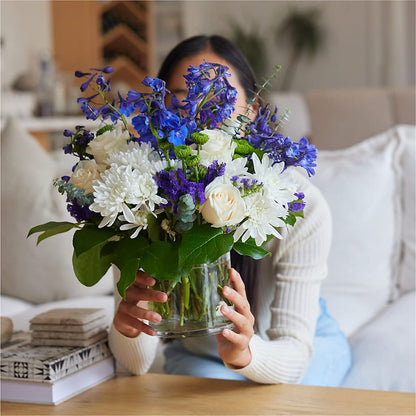 Cerulean Waves Bouquet – EMERY'S FLOWERS & CO, Maumee OH