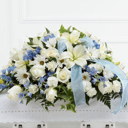 Tender Treasure Casket Spray – EMERY'S FLOWERS & CO, Maumee OH
