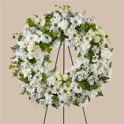 Faithful Wishes Wreath – EMERY'S FLOWERS & CO, Maumee OH