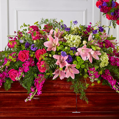Radiant Tribute Casket Spray – EMERY'S FLOWERS & CO, Maumee OH