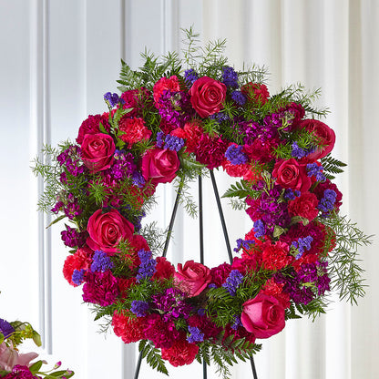 Calming Colors Wreath – EMERY'S FLOWERS & CO, Maumee OH