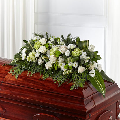 Hopeful Gesture Casket Spray – EMERY'S FLOWERS & CO, Maumee OH
