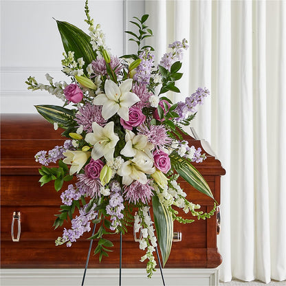Grateful Hearts Standing Spray – EMERY'S FLOWERS & CO, Maumee OH