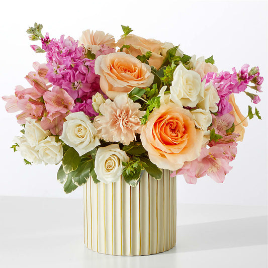 Paradise Bouquet with Ivory Vase – EMERY'S FLOWERS & CO, Maumee OH