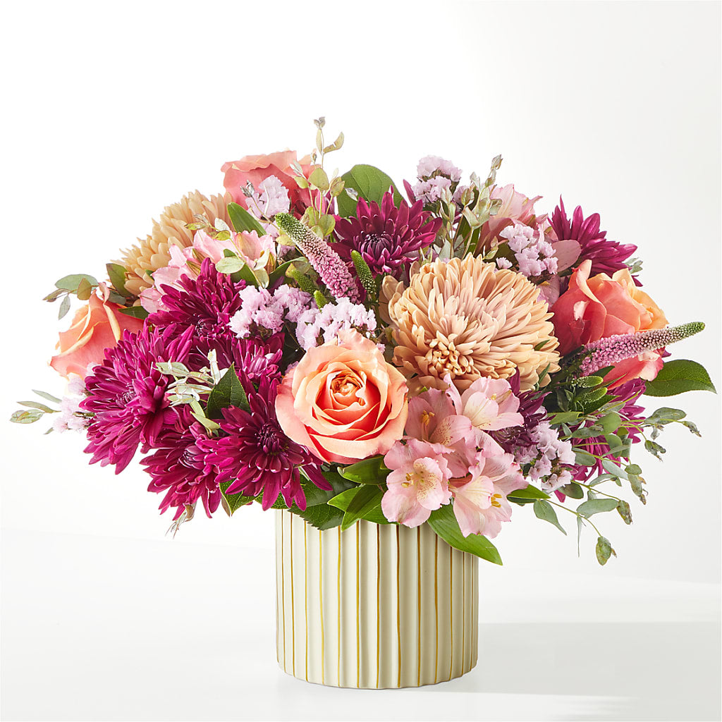 Berry Cobbler Bouquet with Ivory Vase – EMERY'S FLOWERS & CO, Maumee OH