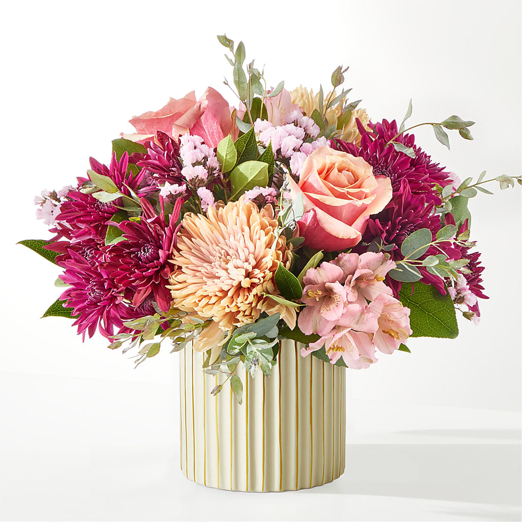 Berry Cobbler Bouquet with Ivory Vase – EMERY'S FLOWERS & CO, Maumee OH